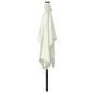 Sonnenschirm mit LEDs und Stahl-Mast Sandfarben 2x3 m Sonnenschirm mit LEDs und Stahl-Mast Sandfarben 2x3 m