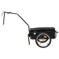 vidaXL Fahrradanhänger und Handwagen 155x60x83 cm Stahl Schwarz vidaXL Fahrradanhänger und Handwagen 155x60x83 cm Stahl Schwarz