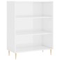 Highboard Hochglanz-Weiß 69,5x34x180 cm Holzwerkstoff Highboard Hochglanz-Weiß 69,5x34x180 cm Holzwerkstoff