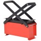 Papierbrikettpresse Stahl 34x14x14 cm Schwarz und Rot Papierbrikettpresse Stahl 34x14x14 cm Schwarz und Rot