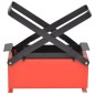 Papierbrikettpresse Stahl 34x14x14 cm Schwarz und Rot Papierbrikettpresse Stahl 34x14x14 cm Schwarz und Rot
