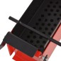 Papierbrikettpresse Stahl 34x14x14 cm Schwarz und Rot Papierbrikettpresse Stahl 34x14x14 cm Schwarz und Rot