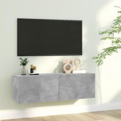 vidaXL TV-Schrank Betongrau 100x30x30 cm Holzwerkstoff