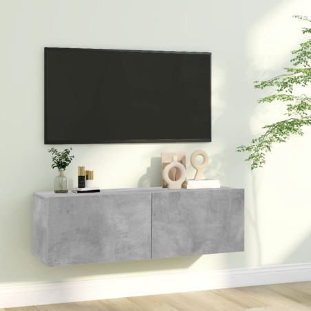 vidaXL TV-Schrank Betongrau 100x30x30 cm Holzwerkstoff