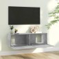 vidaXL TV-Schrank Betongrau 100x30x30 cm Holzwerkstoff vidaXL TV-Schrank Betongrau 100x30x30 cm Holzwerkstoff