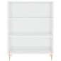 Highboard Hochglanz-Weiß 69,5x34x180 cm Holzwerkstoff Highboard Hochglanz-Weiß 69,5x34x180 cm Holzwerkstoff