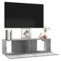 vidaXL TV-Schrank Betongrau 100x30x30 cm Holzwerkstoff vidaXL TV-Schrank Betongrau 100x30x30 cm Holzwerkstoff