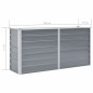 Garten-Hochbeet Verzinkter Stahl 160x40x77 cm Grau Garten-Hochbeet Verzinkter Stahl 160x40x77 cm Grau