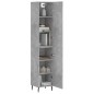 vidaXL Highboard Betongrau 34,5x34x180 cm Holzwerkstoff vidaXL Highboard Betongrau 34,5x34x180 cm Holzwerkstoff