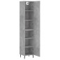 vidaXL Highboard Betongrau 34,5x34x180 cm Holzwerkstoff vidaXL Highboard Betongrau 34,5x34x180 cm Holzwerkstoff