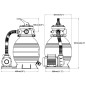 Sandfilterpumpe 400 W 11.000 L/h Sandfilterpumpe 400 W 11.000 L/h