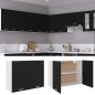 Hängeschrank Schwarz 80x31x60 cm Holzwerkstoff Hängeschrank Schwarz 80x31x60 cm Holzwerkstoff