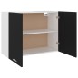 Hängeschrank Schwarz 80x31x60 cm Holzwerkstoff Hängeschrank Schwarz 80x31x60 cm Holzwerkstoff