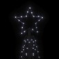 vidaXL LED-Weihnachtsbaum Kegelform Kaltweiß 200 LEDs 70x180 cm vidaXL LED-Weihnachtsbaum Kegelform Kaltweiß 200 LEDs 70x180 cm