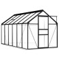 Gewächshaus mit Fundament Anthrazit Aluminium 7,03 m² Gewächshaus mit Fundament Anthrazit Aluminium 7,03 m²