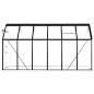 Gewächshaus mit Fundament Anthrazit Aluminium 7,03 m² Gewächshaus mit Fundament Anthrazit Aluminium 7,03 m²