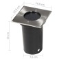 Outdoor Bodenleuchten 3 Stk. Quadratisch Outdoor Bodenleuchten 3 Stk. Quadratisch