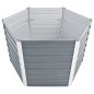 Garten-Hochbeet Verzinkter Stahl 129x129x77 cm Grau Garten-Hochbeet Verzinkter Stahl 129x129x77 cm Grau