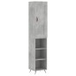 vidaXL Highboard Betongrau 34,5x34x180 cm Holzwerkstoff vidaXL Highboard Betongrau 34,5x34x180 cm Holzwerkstoff