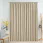 Verdunkelungsvorhang mit Haken Beige 290 x 245 cm Verdunkelungsvorhang mit Haken Beige 290 x 245 cm