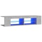 TV-Schrank mit LED-Leuchten Betongrau 135x39x30 cm TV-Schrank mit LED-Leuchten Betongrau 135x39x30 cm