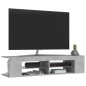 TV-Schrank mit LED-Leuchten Betongrau 135x39x30 cm TV-Schrank mit LED-Leuchten Betongrau 135x39x30 cm