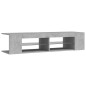TV-Schrank mit LED-Leuchten Betongrau 135x39x30 cm TV-Schrank mit LED-Leuchten Betongrau 135x39x30 cm
