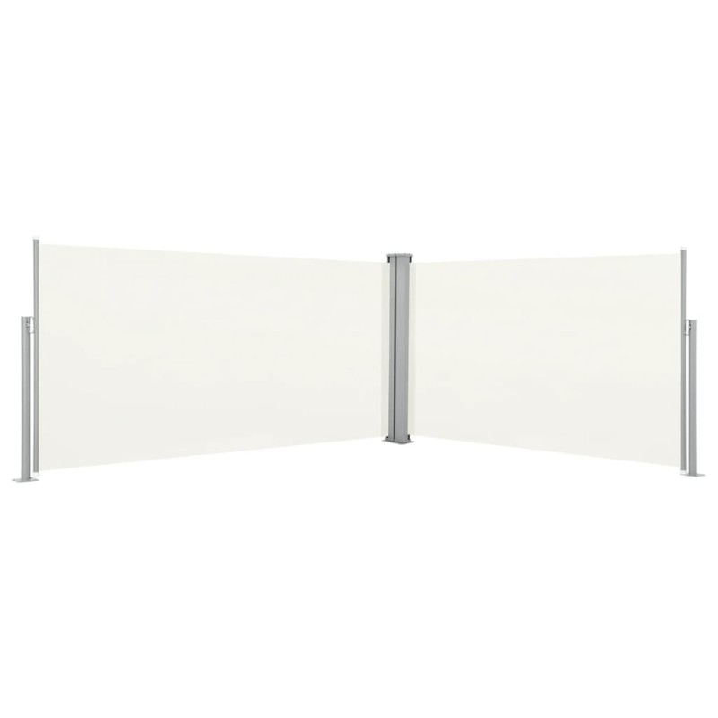 Ausziehbare Seitenmarkise 160x600 cm Creme Ausziehbare Seitenmarkise 160x600 cm Creme