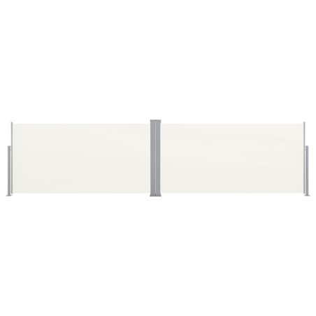 Ausziehbare Seitenmarkise 160x600 cm Creme