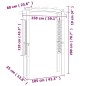Gartenbogen 150x60x210 cm Holz Gartenbogen 150x60x210 cm Holz
