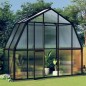 Gewächshaus mit Fundamentrahmen Anthrazit 3,3 m² Aluminimum Gewächshaus mit Fundamentrahmen Anthrazit 3,3 m² Aluminimum