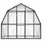 Gewächshaus mit Fundamentrahmen Anthrazit 3,3 m² Aluminimum Gewächshaus mit Fundamentrahmen Anthrazit 3,3 m² Aluminimum