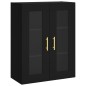 Highboard Schwarz 69,5x34x180 cm Holzwerkstoff Highboard Schwarz 69,5x34x180 cm Holzwerkstoff