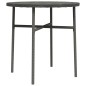 Beistelltisch Grau 45 cm Poly Rattan Beistelltisch Grau 45 cm Poly Rattan