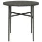 Beistelltisch Grau 45 cm Poly Rattan Beistelltisch Grau 45 cm Poly Rattan