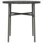 Beistelltisch Grau 45 cm Poly Rattan Beistelltisch Grau 45 cm Poly Rattan