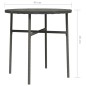 Beistelltisch Grau 45 cm Poly Rattan Beistelltisch Grau 45 cm Poly Rattan
