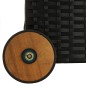 Garten-Aufbewahrungsbox Schwarz 120x65x61 cm Poly Rattan Garten-Aufbewahrungsbox Schwarz 120x65x61 cm Poly Rattan