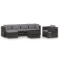 7-tlg. Garten-Lounge-Set mit Kissen Grau Imprägniertes Holz 7-tlg. Garten-Lounge-Set mit Kissen Grau Imprägniertes Holz
