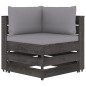 7-tlg. Garten-Lounge-Set mit Kissen Grau Imprägniertes Holz 7-tlg. Garten-Lounge-Set mit Kissen Grau Imprägniertes Holz