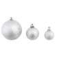 100-tlg. Weihnachtskugel-Set 3/4/6 cm Silbern 100-tlg. Weihnachtskugel-Set 3/4/6 cm Silbern
