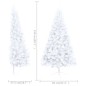 Künstlicher Halber Weihnachtsbaum mit Ständer Weiß 150 cm PVC Künstlicher Halber Weihnachtsbaum mit Ständer Weiß 150 cm PVC