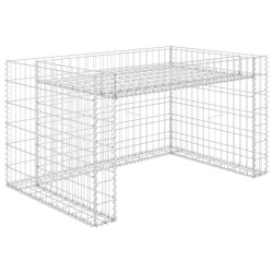 vidaXL Rasenmäher-Garage mit Hochbeet 110x80x60 cm Stahldraht