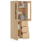 Highboard Sonoma-Eiche 69,5x34x180 cm Holzwerkstoff Highboard Sonoma-Eiche 69,5x34x180 cm Holzwerkstoff