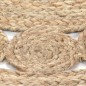 vidaXL Teppich Flechtmuster Jute 120 cm Rund vidaXL Teppich Flechtmuster Jute 120 cm Rund