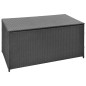 vidaXL Garten-Auflagenbox Schwarz 120x50x60 cm Poly Rattan vidaXL Garten-Auflagenbox Schwarz 120x50x60 cm Poly Rattan