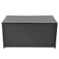 vidaXL Garten-Auflagenbox Schwarz 120x50x60 cm Poly Rattan vidaXL Garten-Auflagenbox Schwarz 120x50x60 cm Poly Rattan