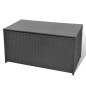 vidaXL Garten-Auflagenbox Schwarz 120x50x60 cm Poly Rattan vidaXL Garten-Auflagenbox Schwarz 120x50x60 cm Poly Rattan