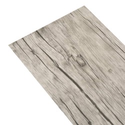 vidaXL PVC-Fliesen Selbstklebend 5,02 m² 2 mm Eiche Gewaschen 