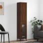 Highboard Braun Eichen-Optik 34,5x34x180 cm Holzwerkstoff Highboard Braun Eichen-Optik 34,5x34x180 cm Holzwerkstoff